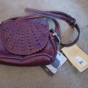 New Natasha nash burgundy leather purse